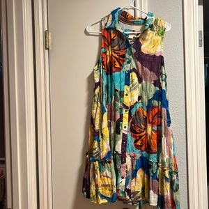 Maeve from Anthropologie tiered swing dress medium